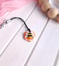 Bumble Bee Charm Keyring, Cottagecore Accessories & Gifts