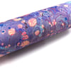 Marbled paper sheet double marbled peacock stone pattern slight second