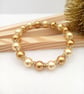 Pearl Bracelet - Christmas Bauble Inspired Pearl Bracelet - Festive Jewellery