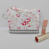 Make up bag purse in Rosali floral fabric makeup