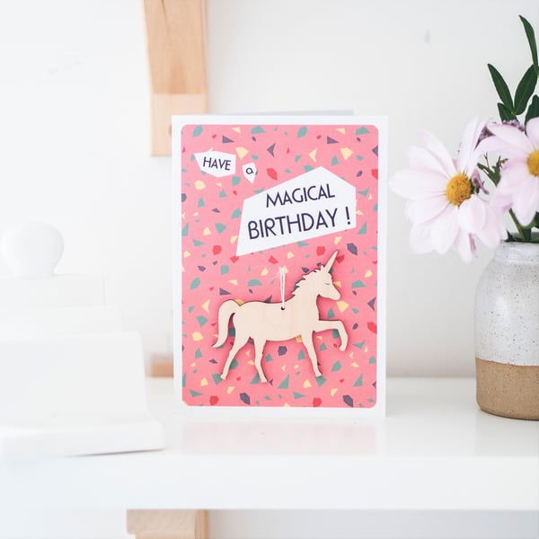 Unicorn Birthday Card