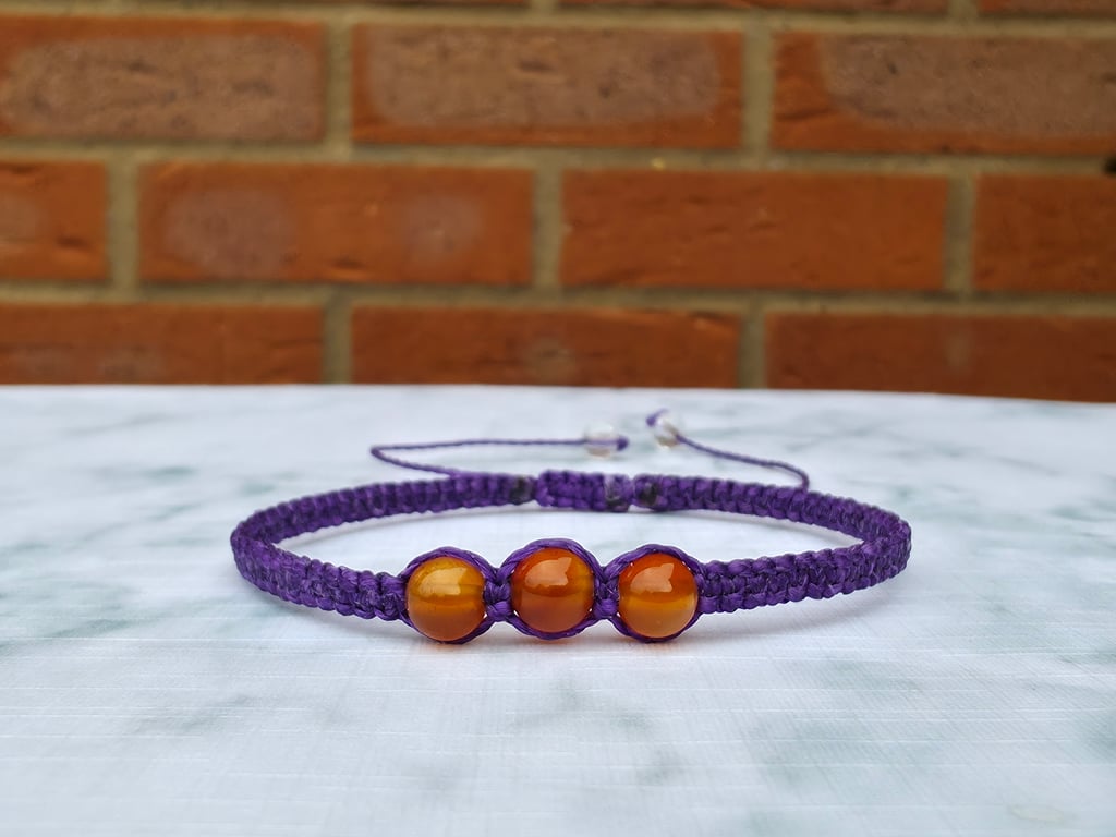 Carnelian Shambala Bracelet