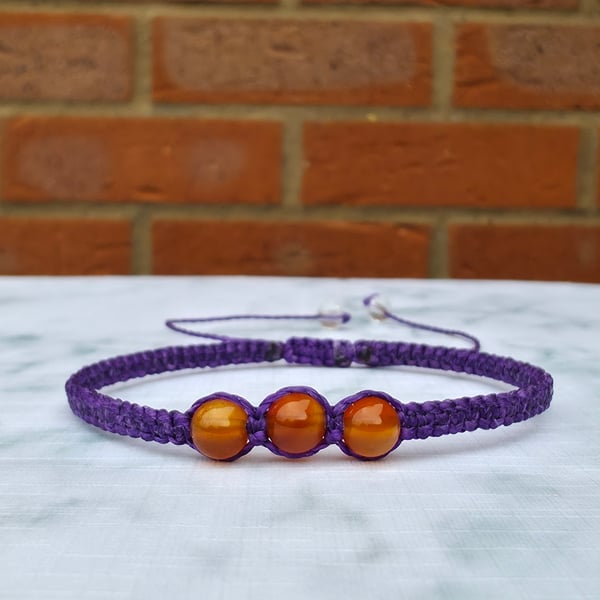 Carnelian Shambala Bracelet