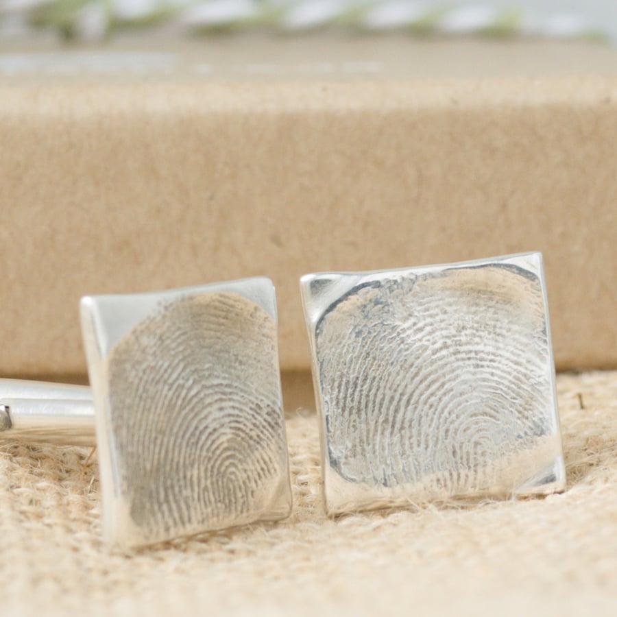 Fingerprint Cufflinks