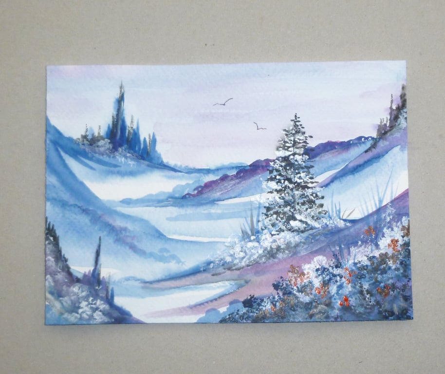 original art landscape painting ( ref F 804 G4 )