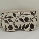 Glasses shaped glasses case in a William Morris fabric.