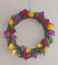 Felt Tulip Wreath: Handmade Spring Home Decor - Image 6