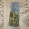 Wildflower Meadow - Embroidered and felted bookmark