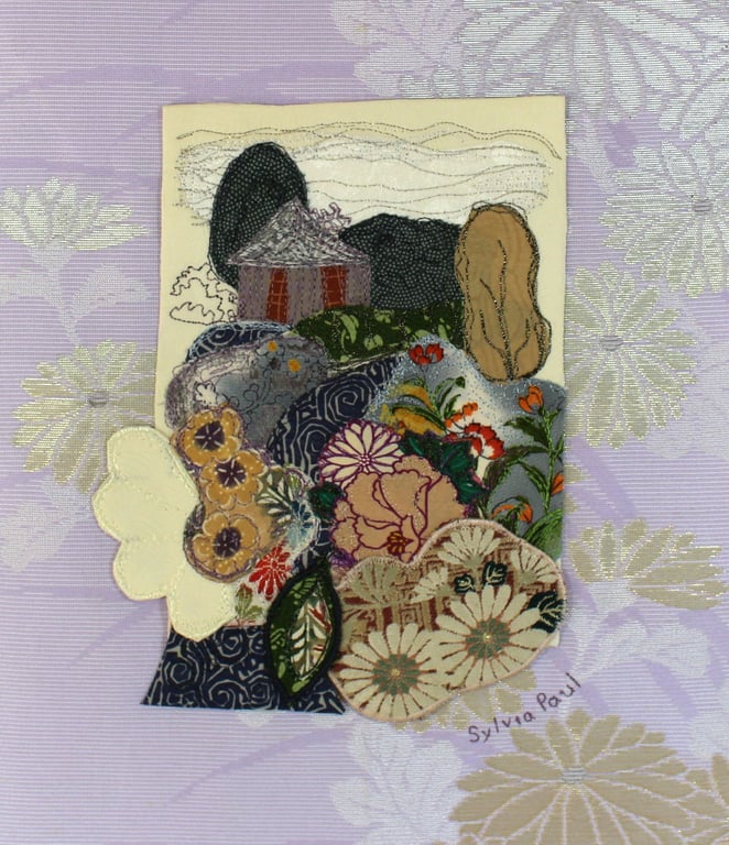 Garden Path Textile Art