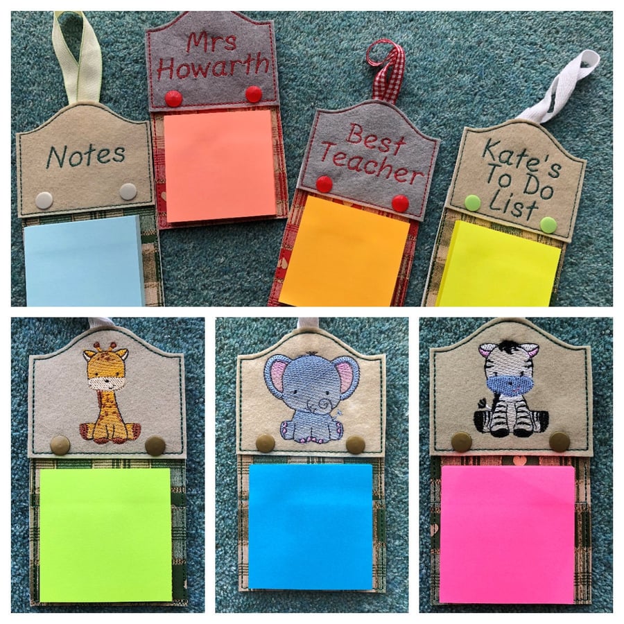 Sticky Note Holder - Personalised - Teacher Gift