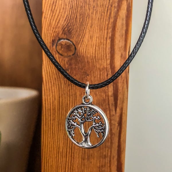 Tree of life charm necklace