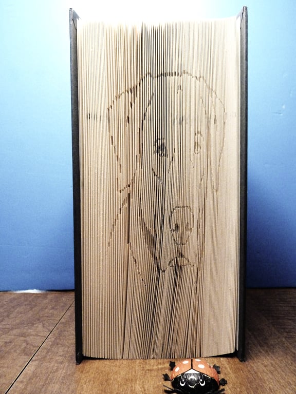 Labrador SHADOW CUT & FOLD Book Folding Pattern - EMAILED PDF PATTERN
