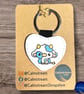 Cow Design Keyring Sublimated Artwork by Neurodiverse Young Artist