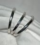 Textured Eco Silver Stacker ring - Image 2