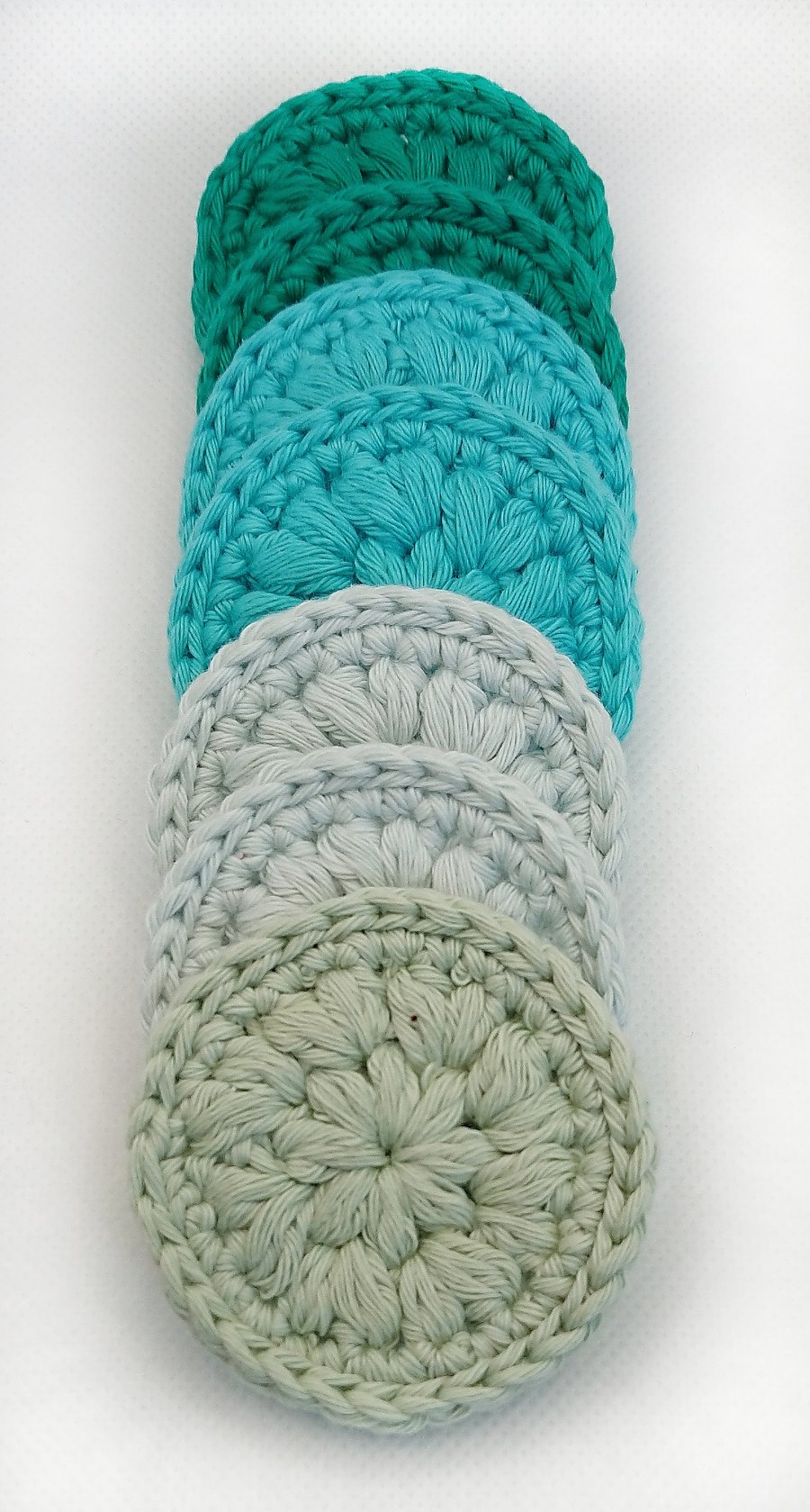 Reusable Cotton Face Pads, Set of x7 with a washing bag