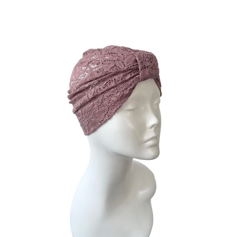 Fashion Lace Turban Hat for Women Hair Loss Folksy