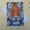 Tiger Blank Greeting Card From my Original Acrylic Painting