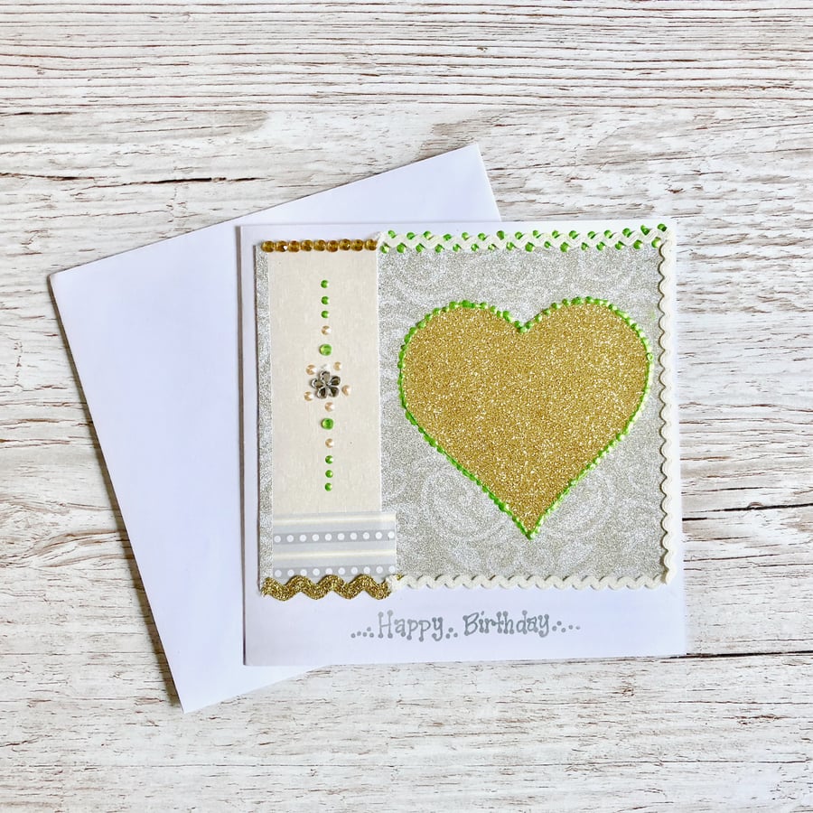 Birthday card - handmade birthday card - male or female - wife mum