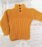 Cable and Fisherman's Rib Pattern Hand Knitted Children's Jumper, Child's Jumper - Image 6