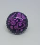 Purple fused glass statement ring - Image 4