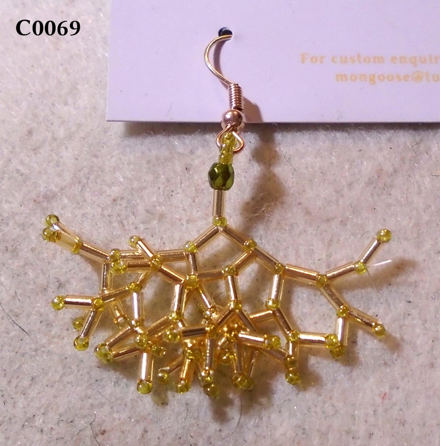 Fractal-style earrings (customisable)