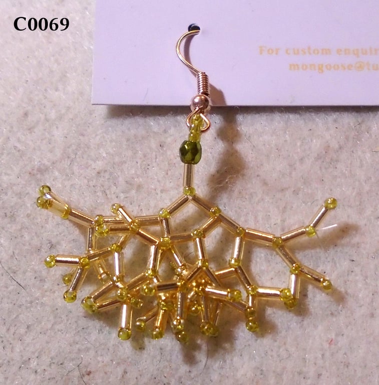 Fractal-style earrings (customisable)