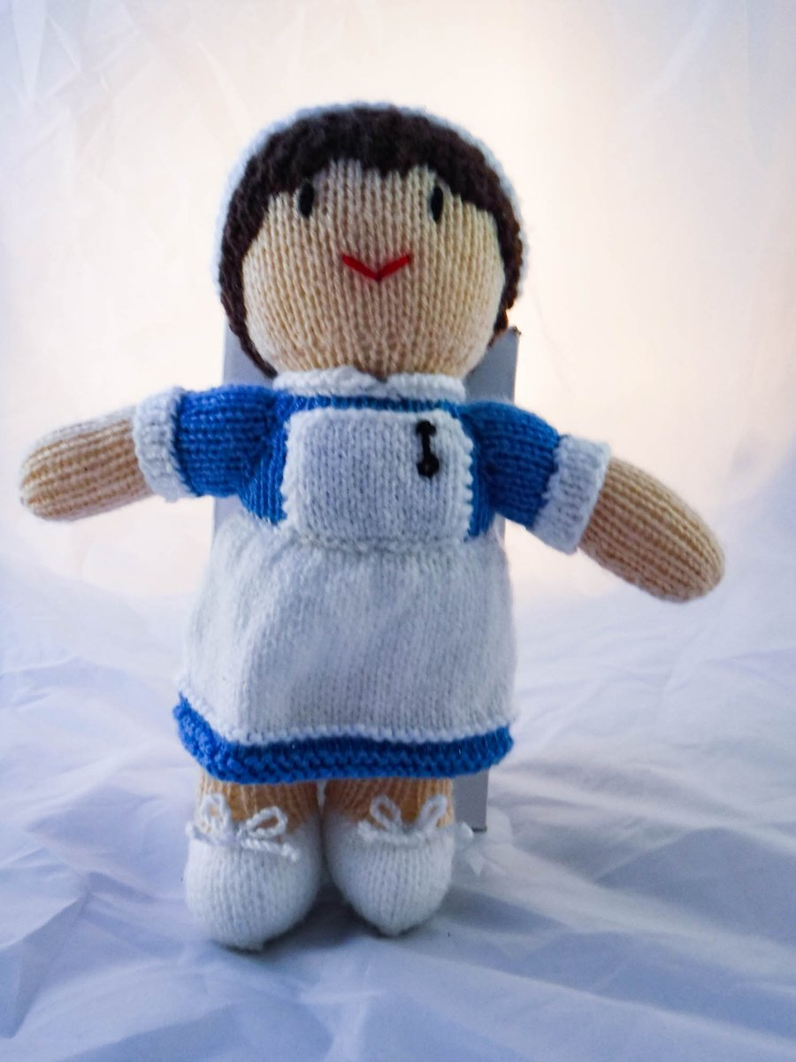 Knitted Nurse Doll - NHS Thank You Gift- Collectable Dolls 