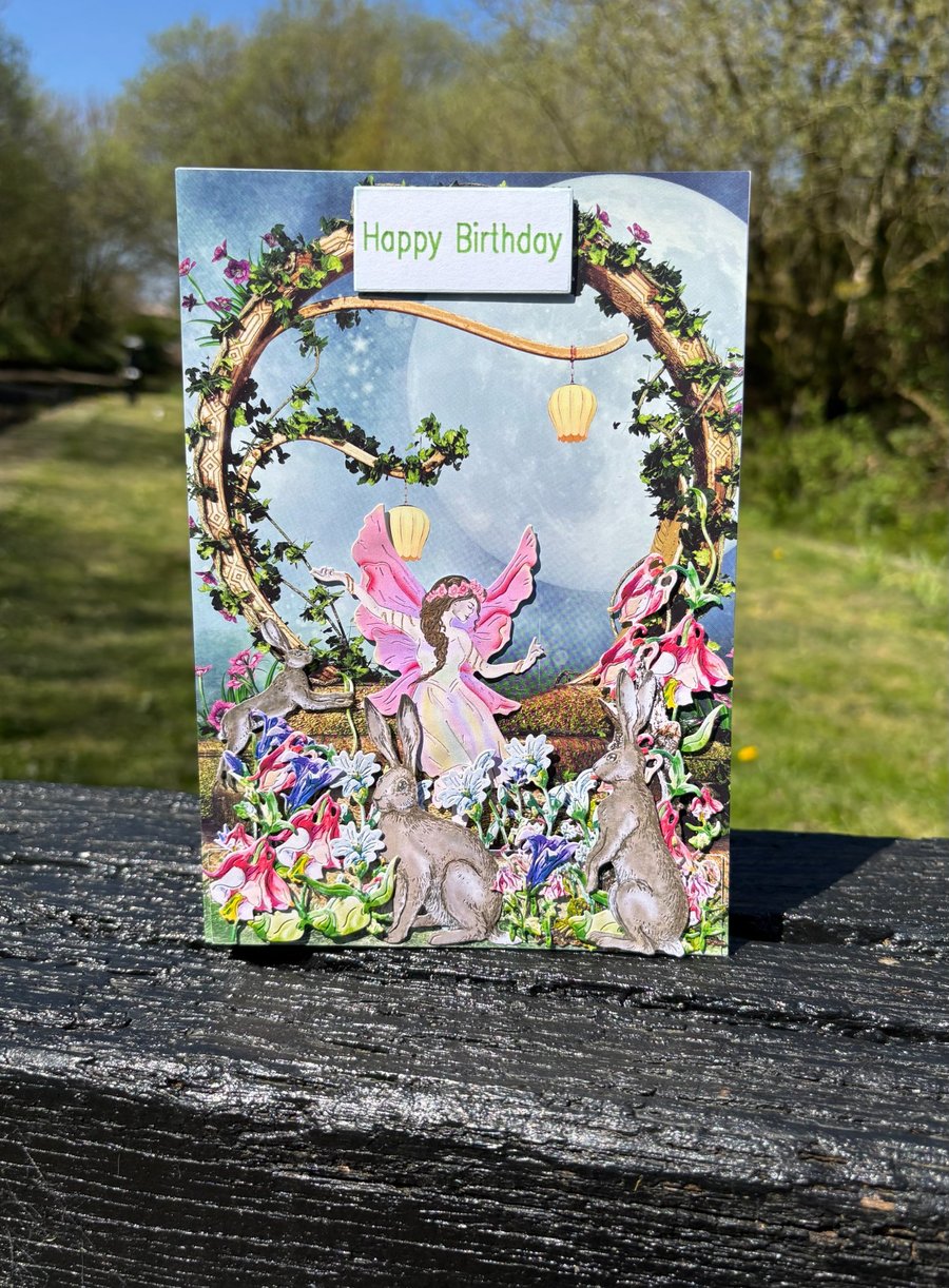 Fairy Dance with woodland Hare's.