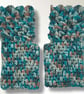 Crocheted Fingerless Dragon Scale Gloves - Image 2