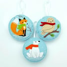 Christmas Winter Scene Hanging Decoration Personalised Gift