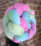 Hand Dyed Polwarth Top 100g Spinning Fibre - Double Sherbet