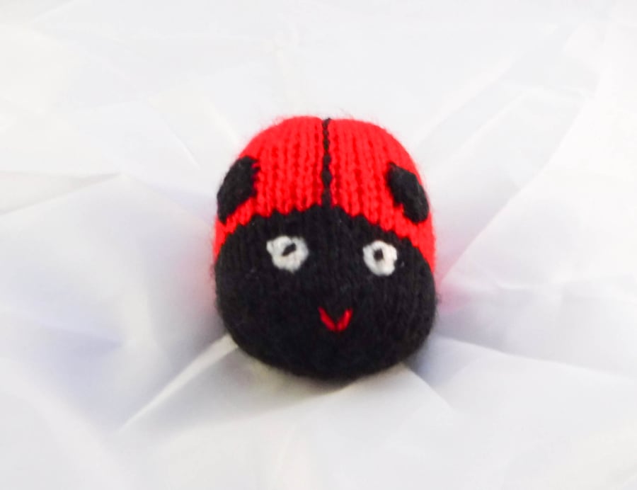 Cute Knitted Mini Ladybird Toy - Collectable - SmallWorld Toys 
