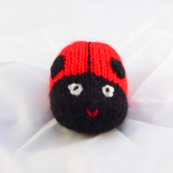 Cute Knitted Mini Ladybird Toy - Collectable - SmallWorld Toys 
