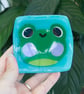 Kawaii Frog Fused Glass Ring Trinket Dish - Image 7