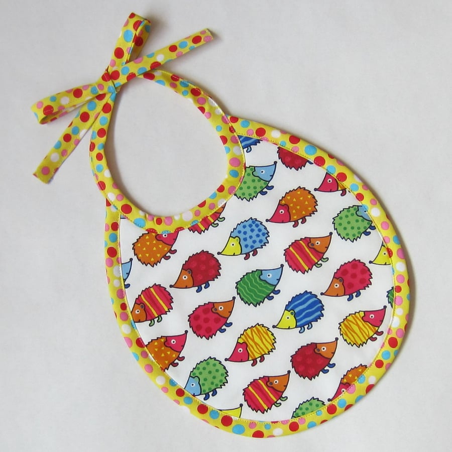 First Size Hedgehog Babies Bib