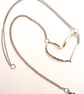 Handmade Silver Heart Necklace - Image 4