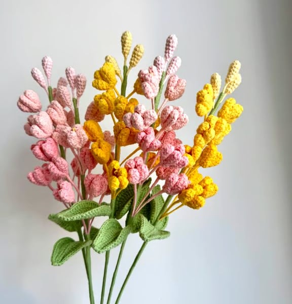 Hand Crocheted Lilac Branch