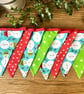 Handmade Snowman Christmas Bunting - Handmade Fabric Garland