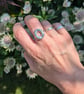 Chunky Molten sterling silver ring  - Image 2
