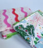Christmas zipped purse - Pink tree, Santa or Skater, upcycled fabric - Image 6