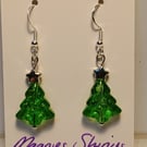 Christmas tree earrings 
