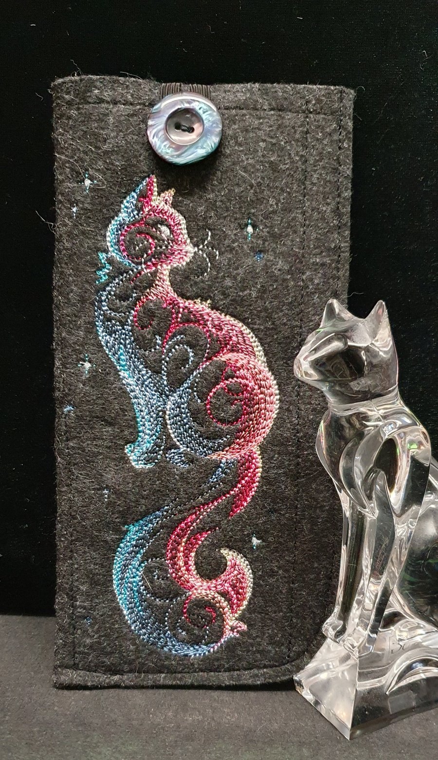 Cosmic cat Glasses Case