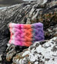 Hand knitted wool headband featuring Celtic knot pattern. Lined. CANDY - Image 5
