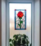 Stained Glass Rose Window Hanging - Image 2
