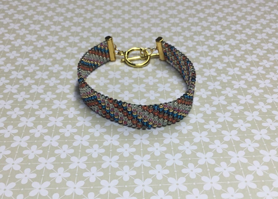 Seed bead Loomed Bracelet