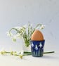 Snowdrop Egg Cup - Hand Painted - Image 1