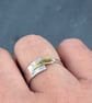 Arrow Ring, silver and gold ring, contemporary ring, simple modern ring, arrows, - Image 7
