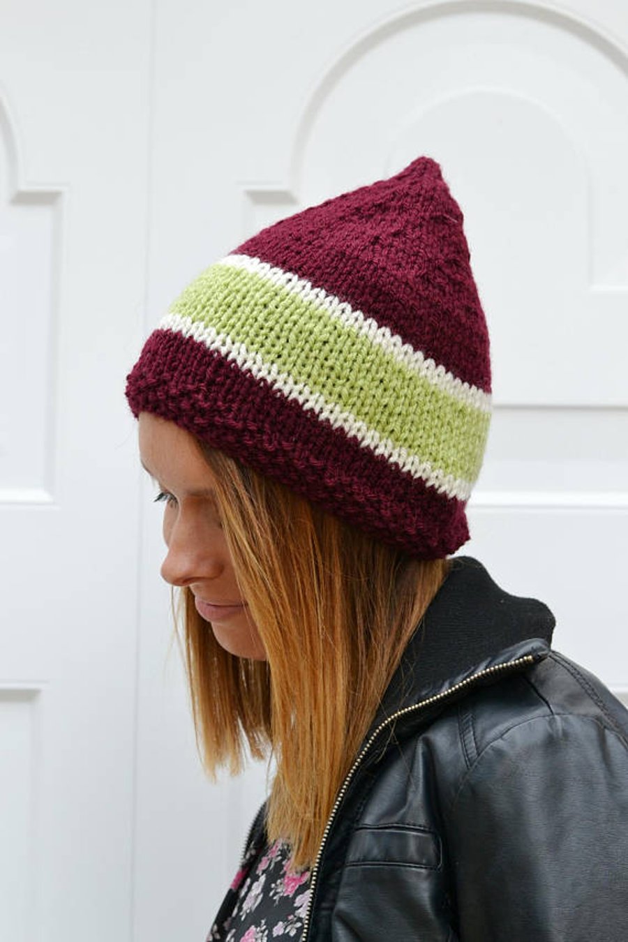 Hat Pixie Hat Knitted Hat Elf Chunky,