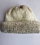 6-12 Month Beige Brown Wool Hat Unisex