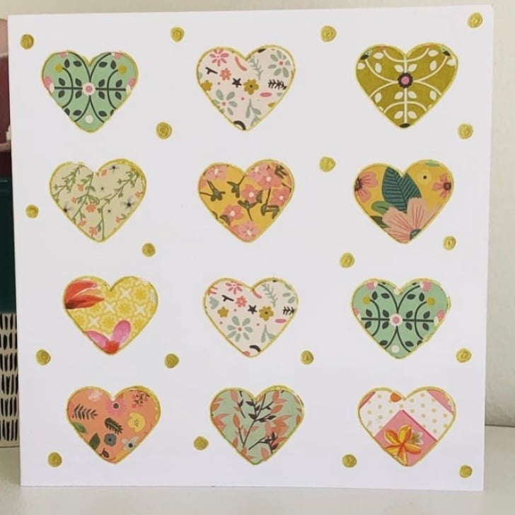 Hearts greetings card. 